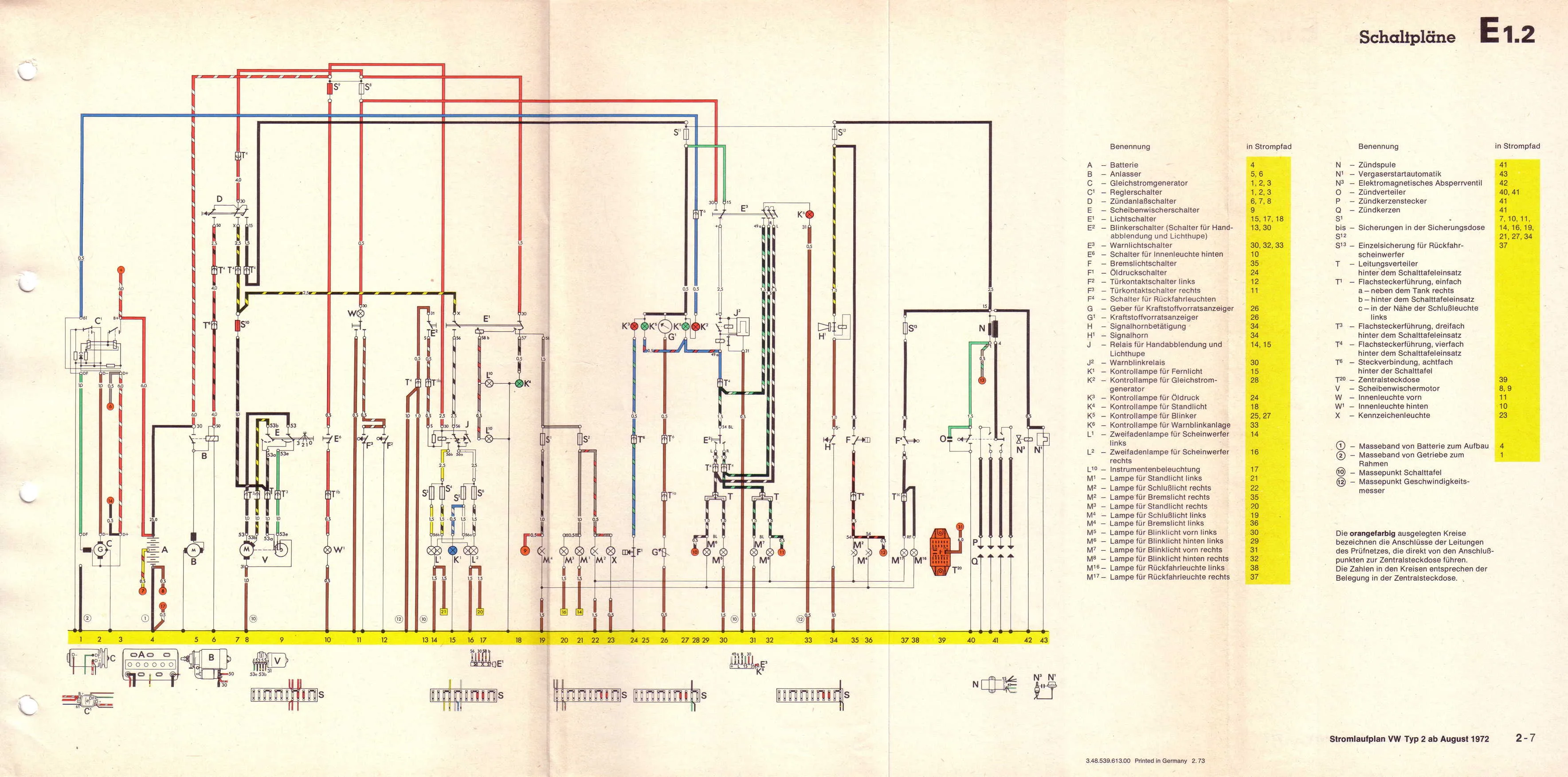 Diagram 1970 08 Vw T2 Wiring Diagram