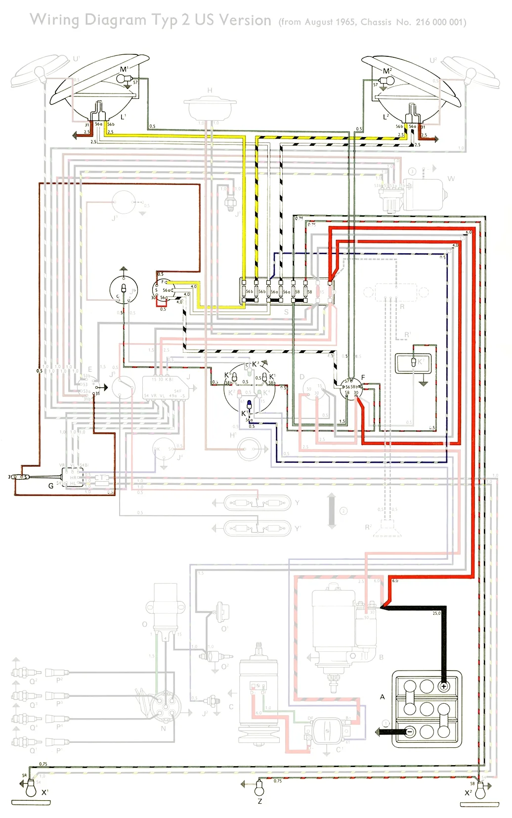 Diagram 1970 Vw Westfalia Bus Wiring Diagram