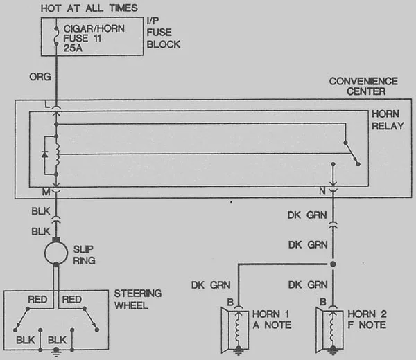 Diagram 1971 Camaro Horn Relay Wiring Diagram