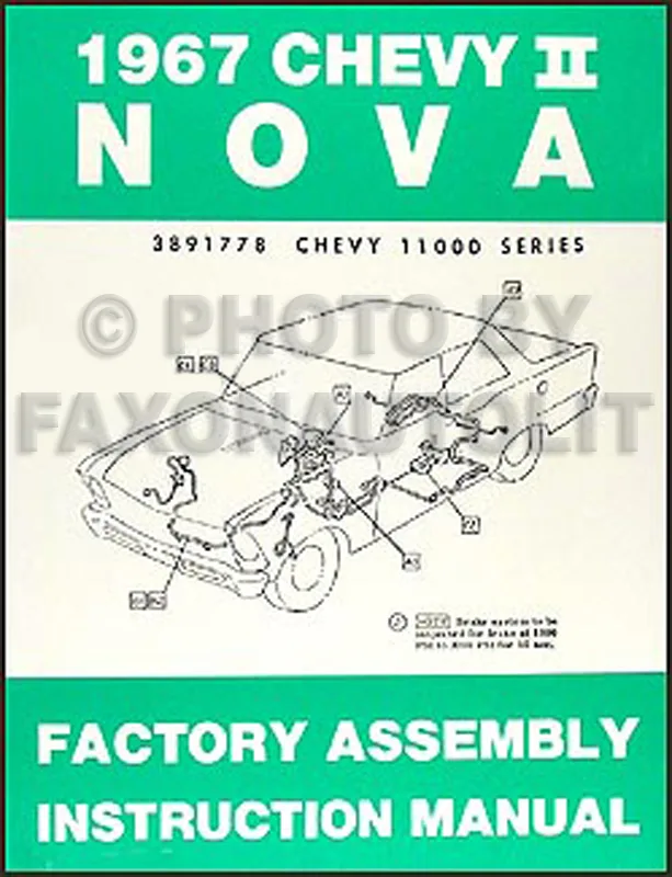 Diagram 1971 Chevy Nova Wiring Diagram Manual Reprint
