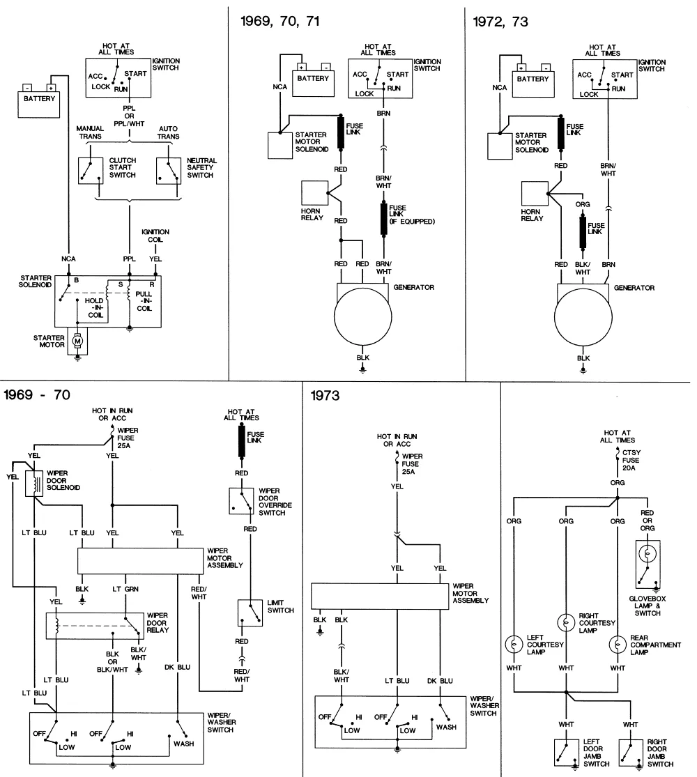 Diagram 1971 Corvette Wiper Motor Wiring Diagrams