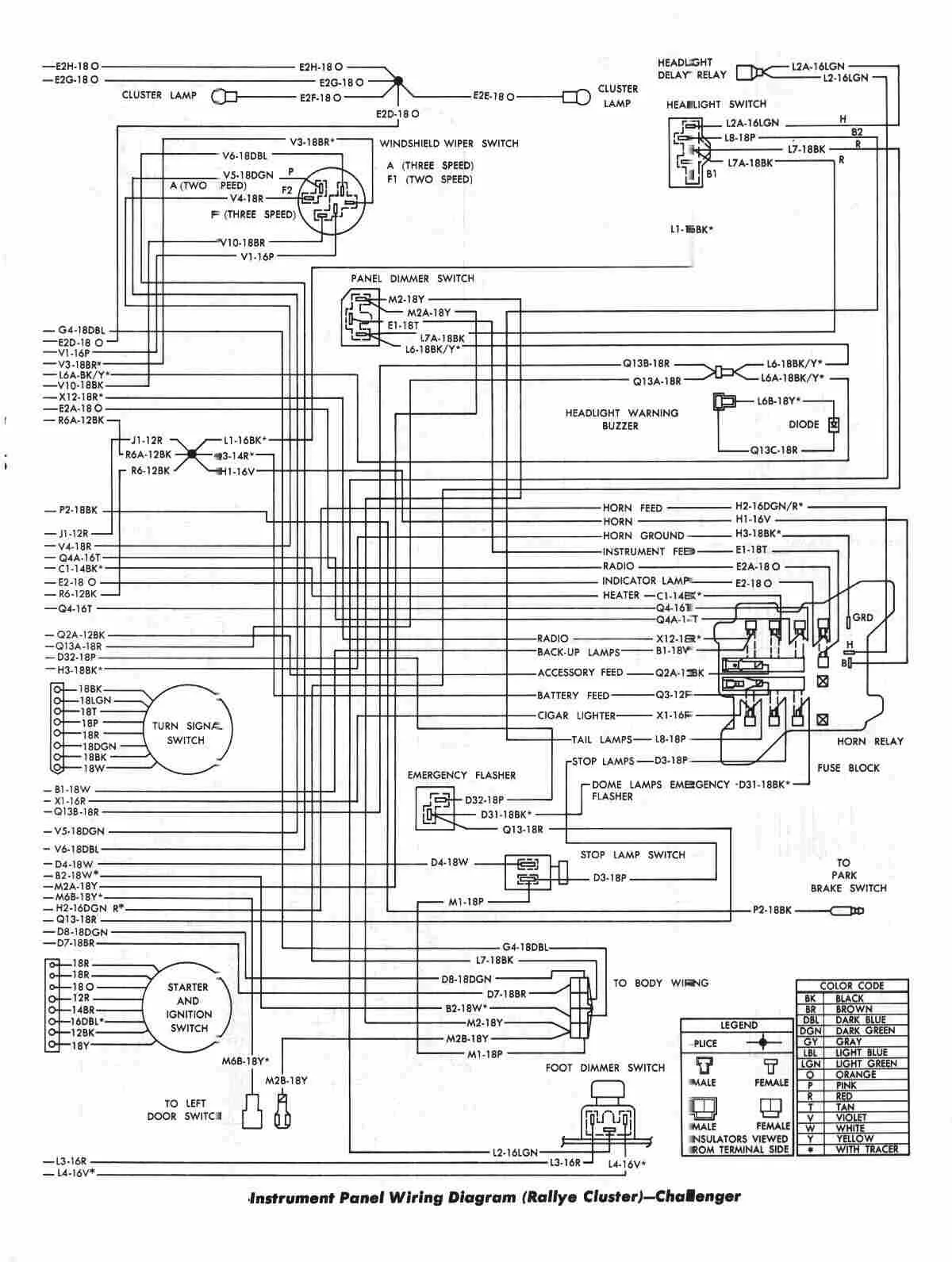 Diagram 1971 Dodge Challenger Wiring Diagrams