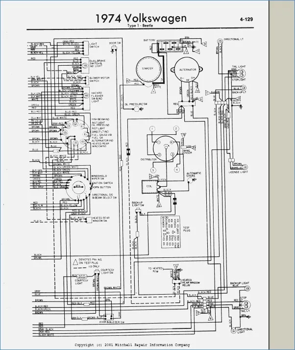 Diagram 1971 Super Beetle Fuse Box Diagram