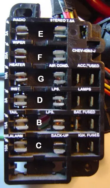 Diagram 1972 Chevelle Fuse Box Diagram