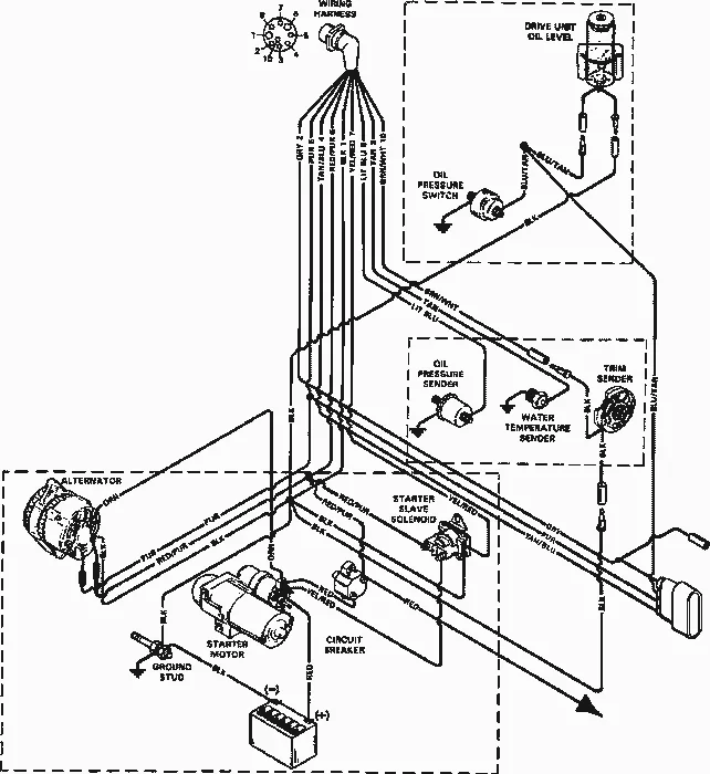 Diagram 1974 Mercruiser Wiring Diagram