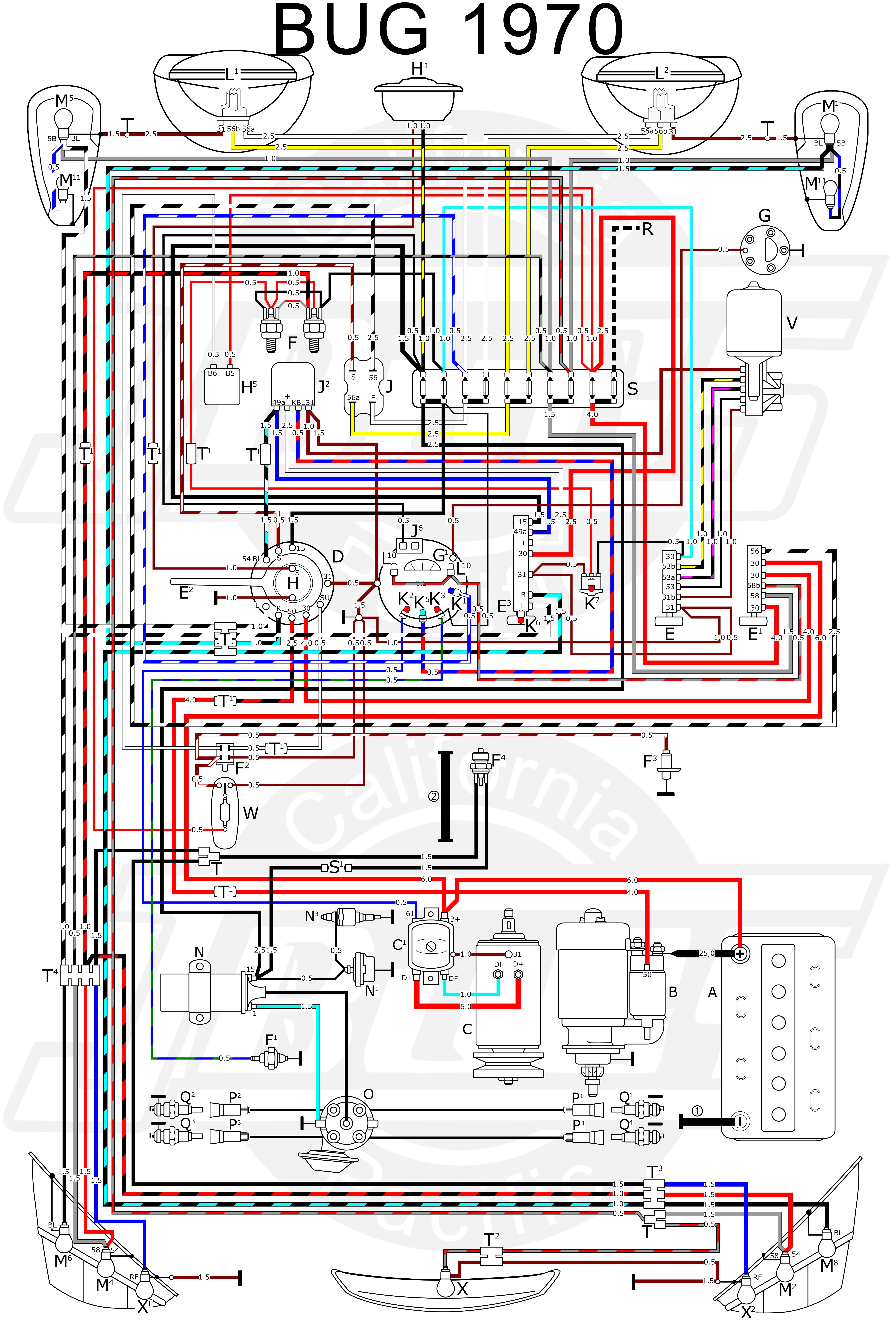 Diagram 1974 Vw Wiring Diagrams