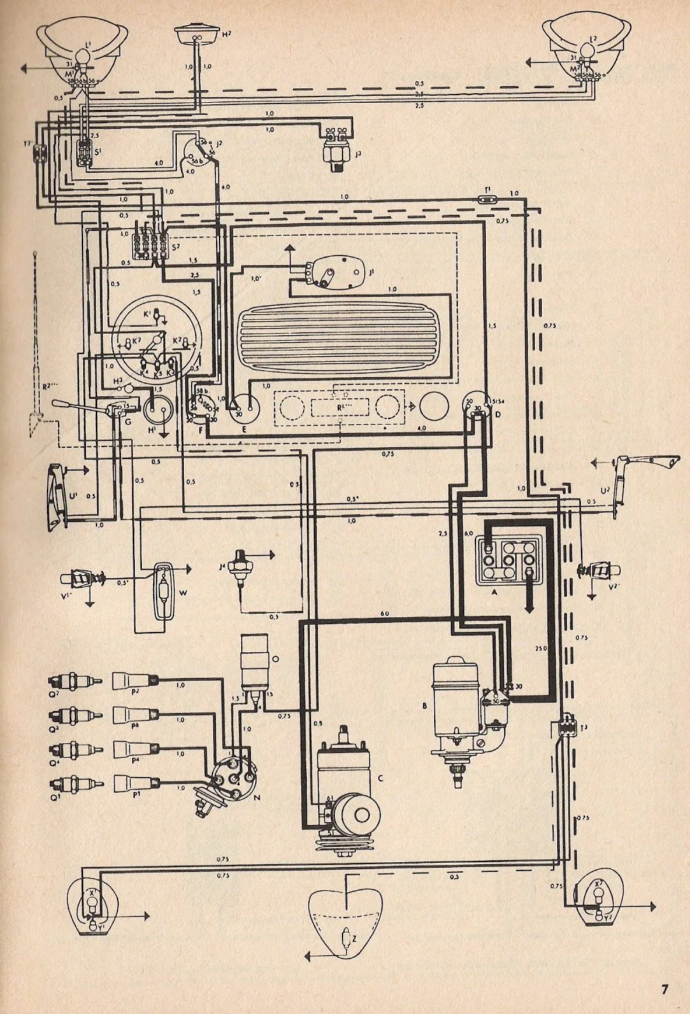 Diagram 1974 Vw Wiring Diagrams
