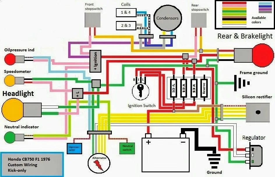 Diagram 1977 Honda Cb750 Wiring Diagram
