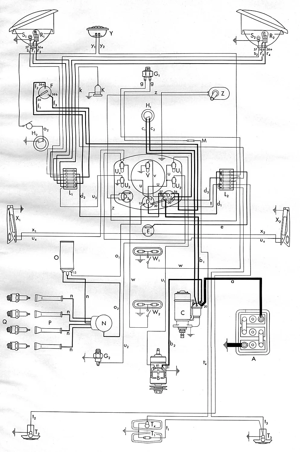 Diagram 1977 Volkswagen Bus Wiring Diagram
