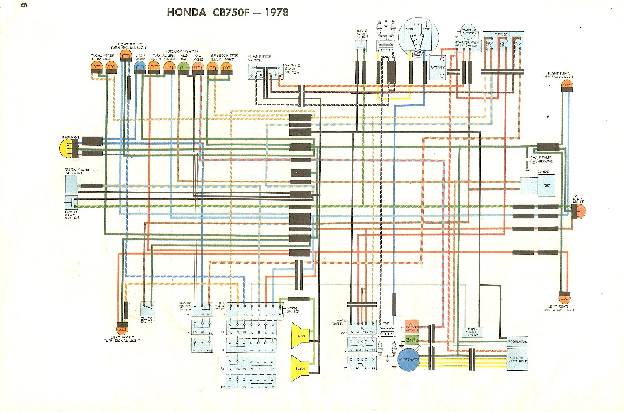 Diagram 1978 Honda Cb750K Wiring Diagram