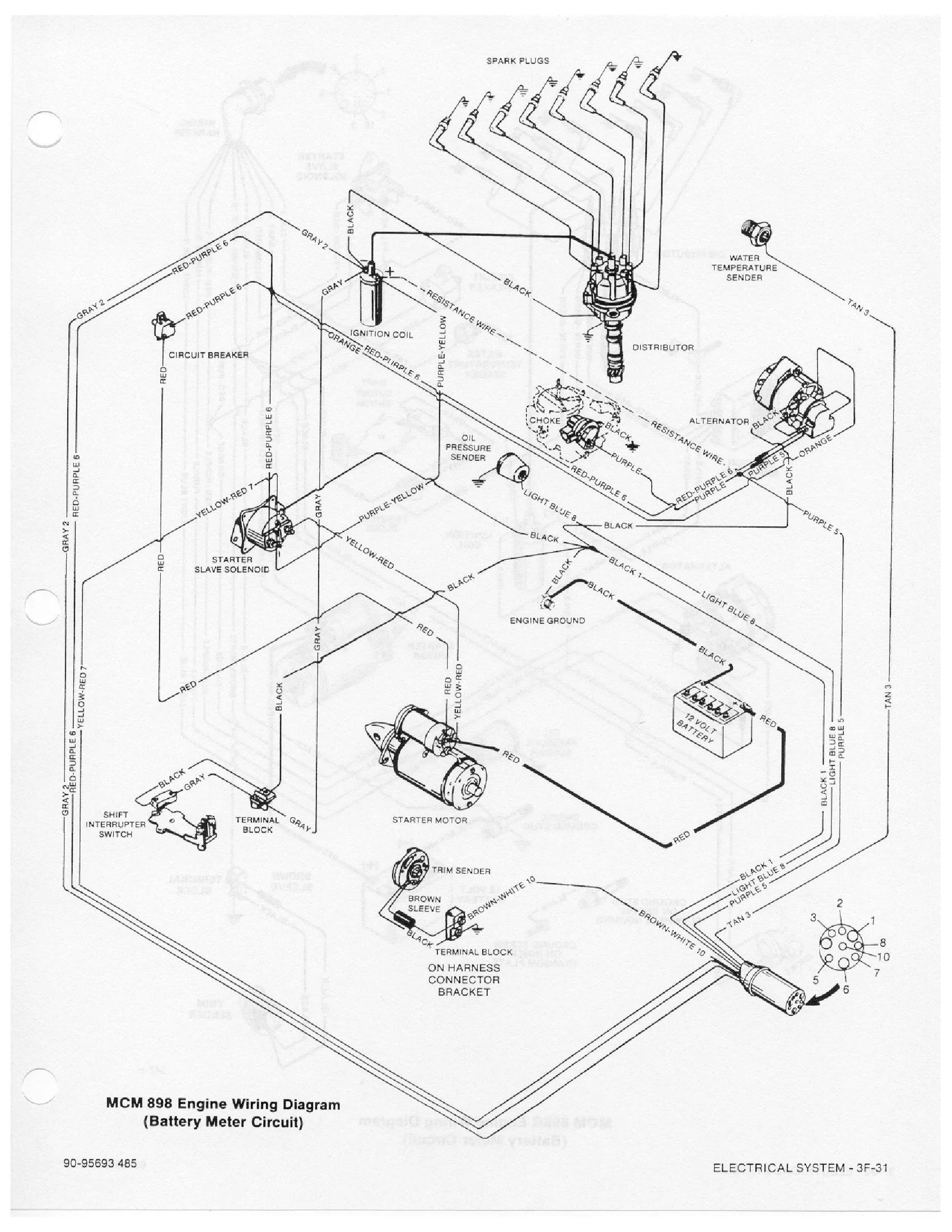 Diagram 1978 Mercruiser 898 Wiring Diagram