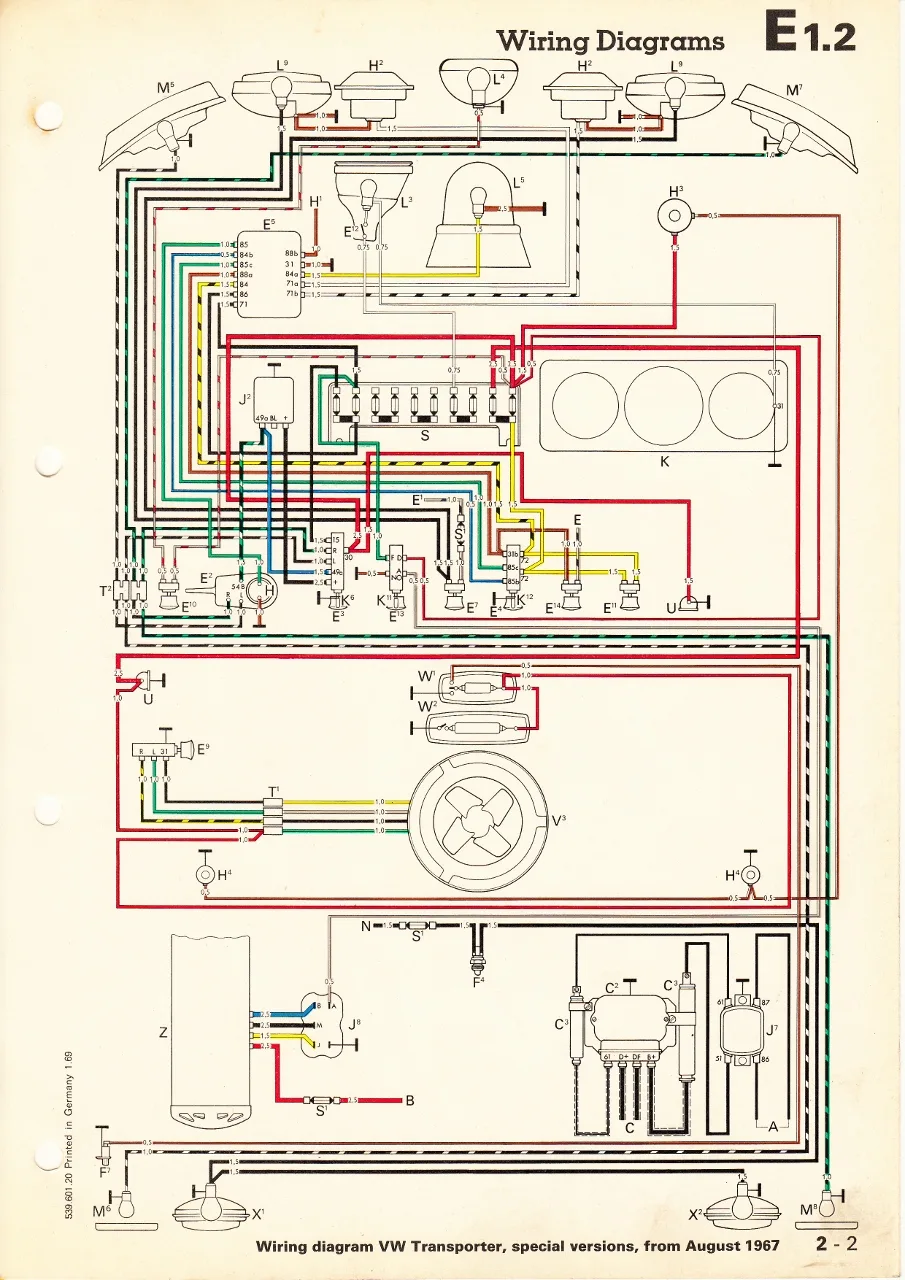Diagram 1979 Vw Bus Wiring Diagrams