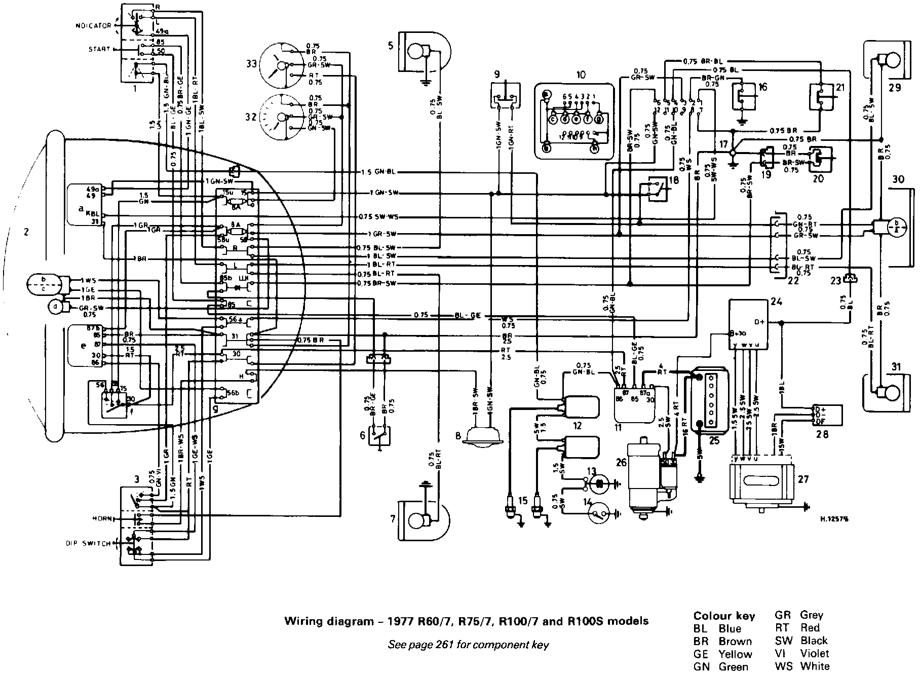 Diagram 1980 Bmw R65 Wiring Diagram