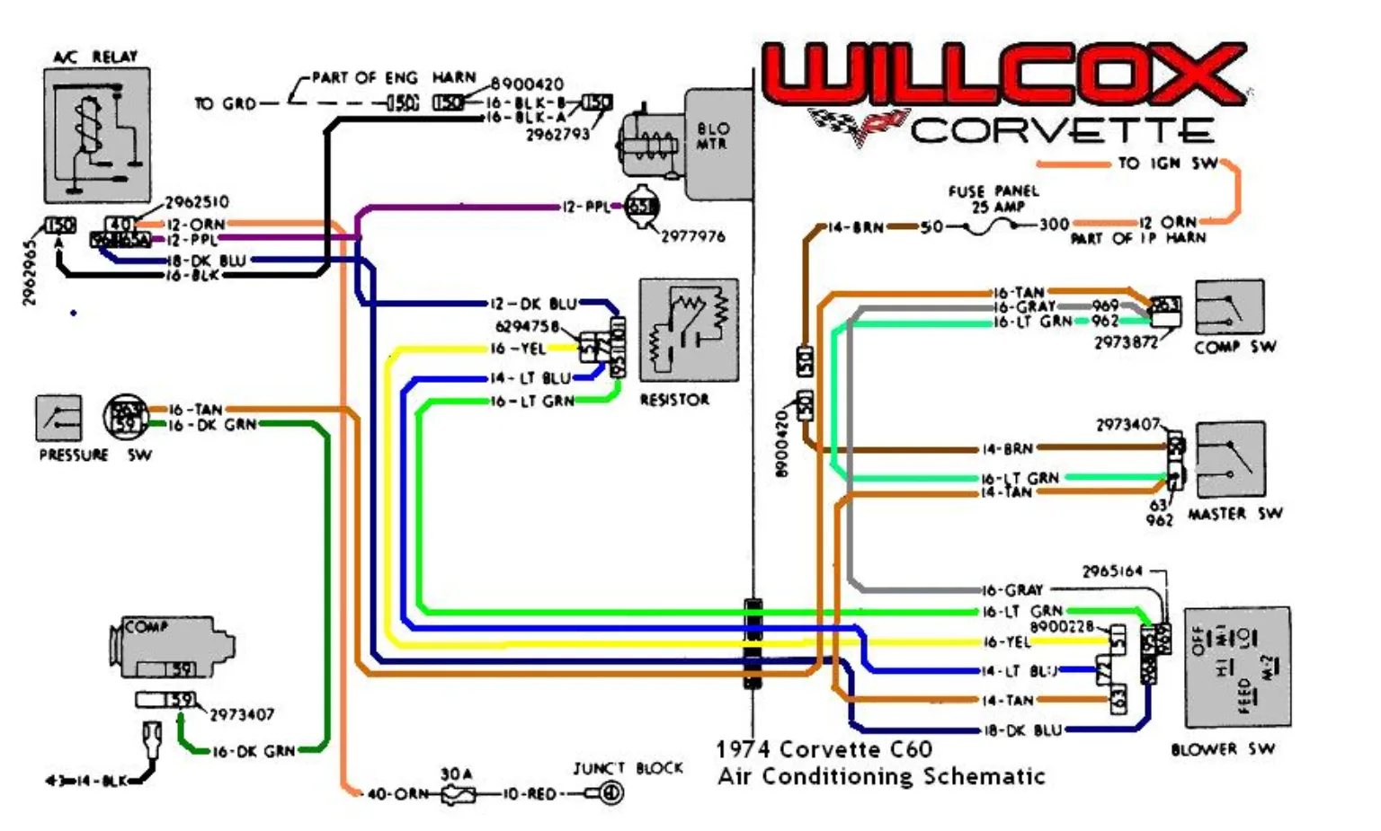 Diagram 1985 Corvette Ac Wiring Diagram