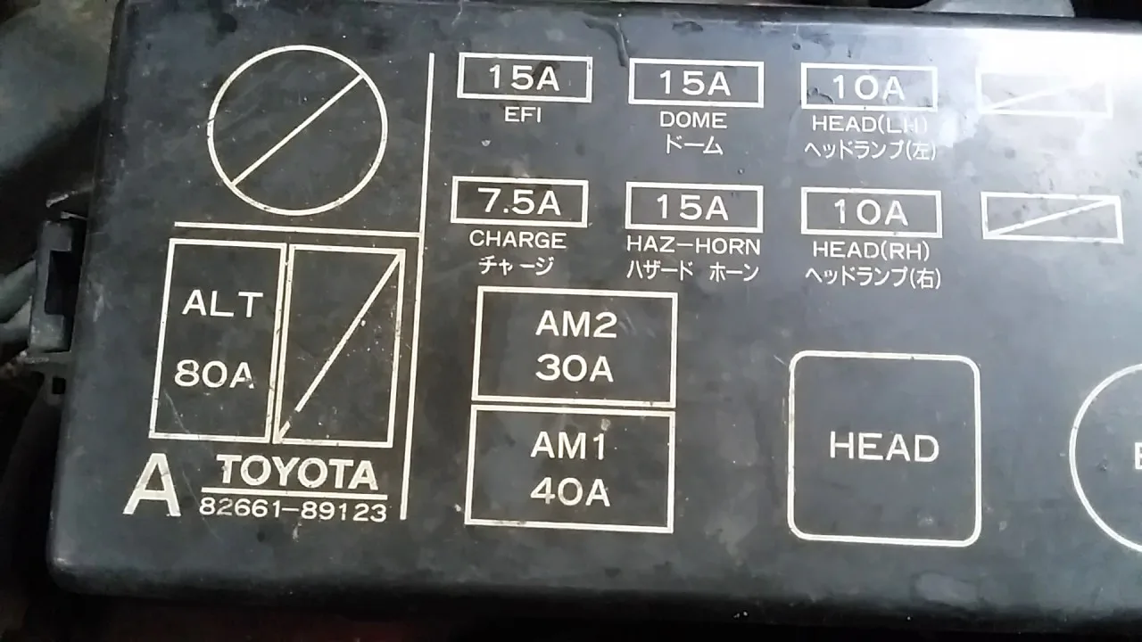 Diagram 1985 Toyota Pickup Fuse Box Diagram