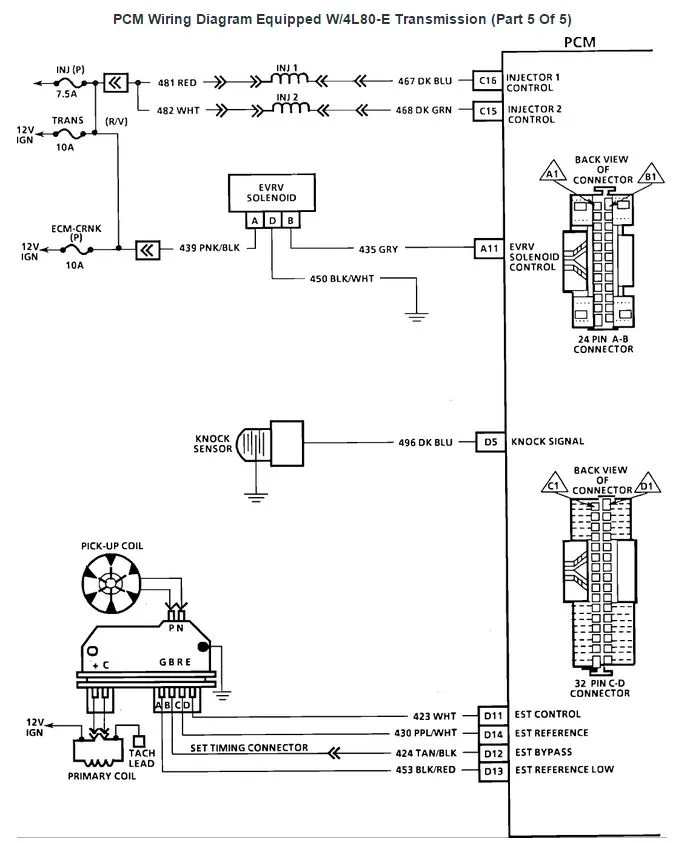 Diagram 1986 Camaro 305 Injector Wiring Diagram
