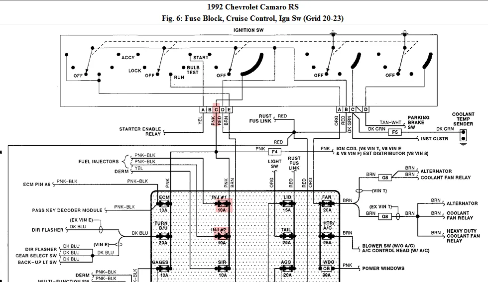 Diagram 1986 Camaro 305 Injector Wiring Diagram