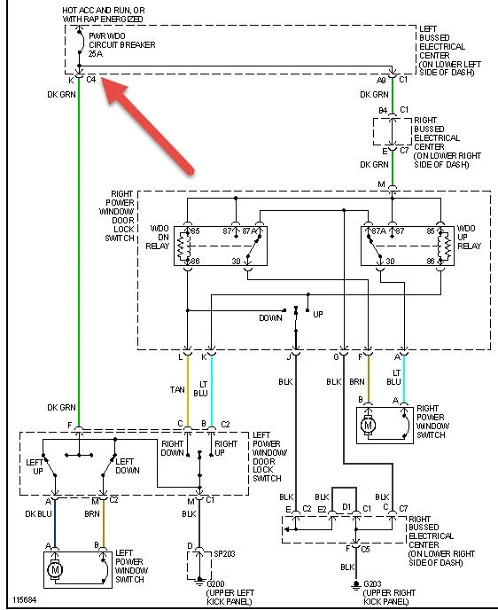 Diagram 1986 Chevy Power Window Wiring Diagram