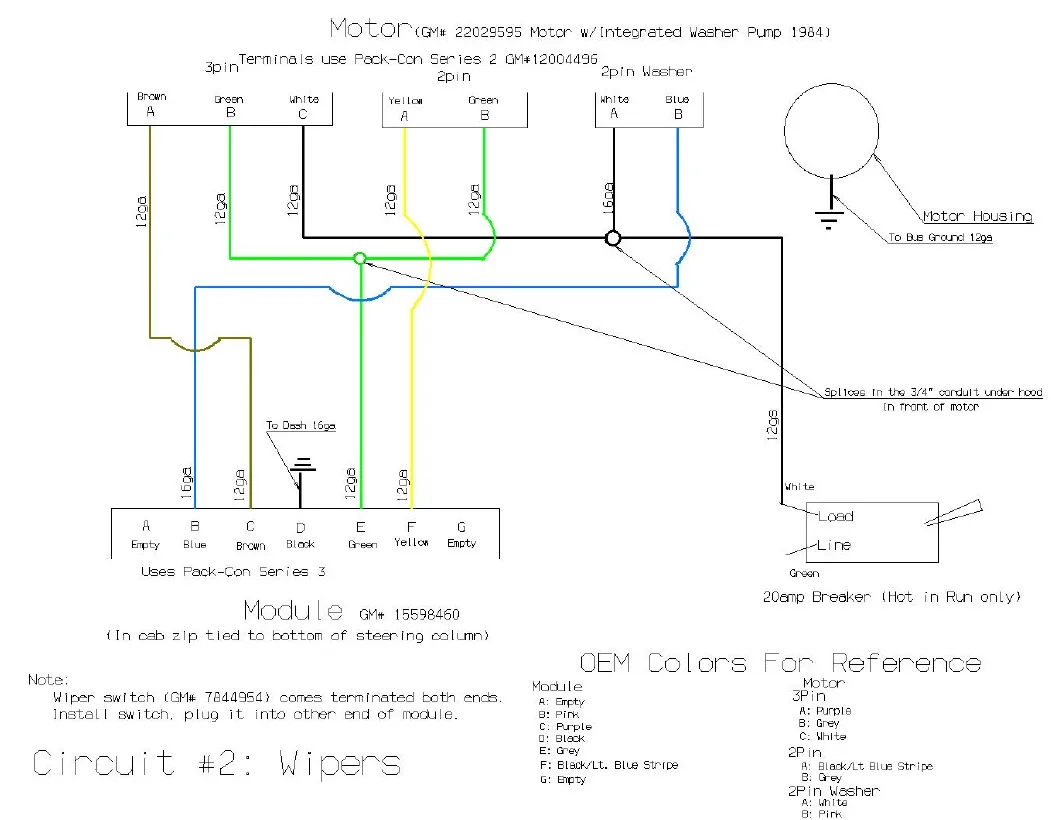 Diagram 1986 S10 Wiper Motor Wiring Diagram