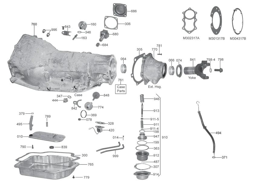 Diagram 1987 Chevy 700R4 Transmission Parts Diagram