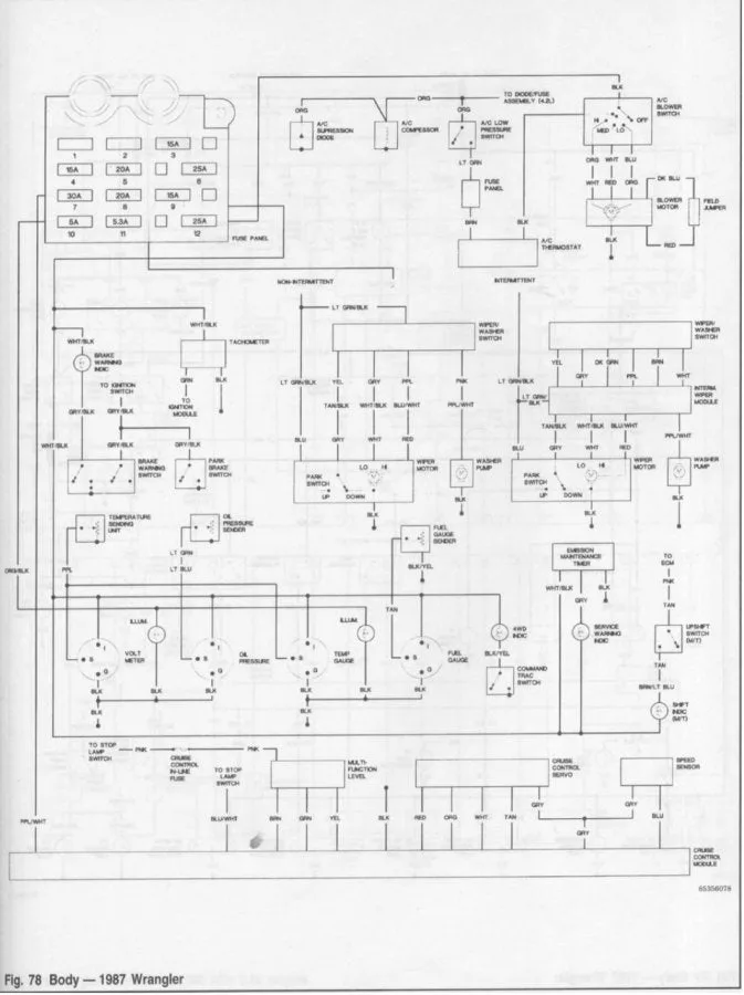Diagram 1987 Jeep Yj Wiring Diagram