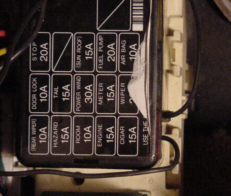 Diagram 1987 Mazda Rx7 Fuse Box Diagram