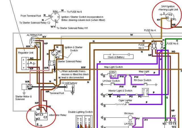 Diagram 1989 Jaguar Xjs Alternator Wiring Diagram