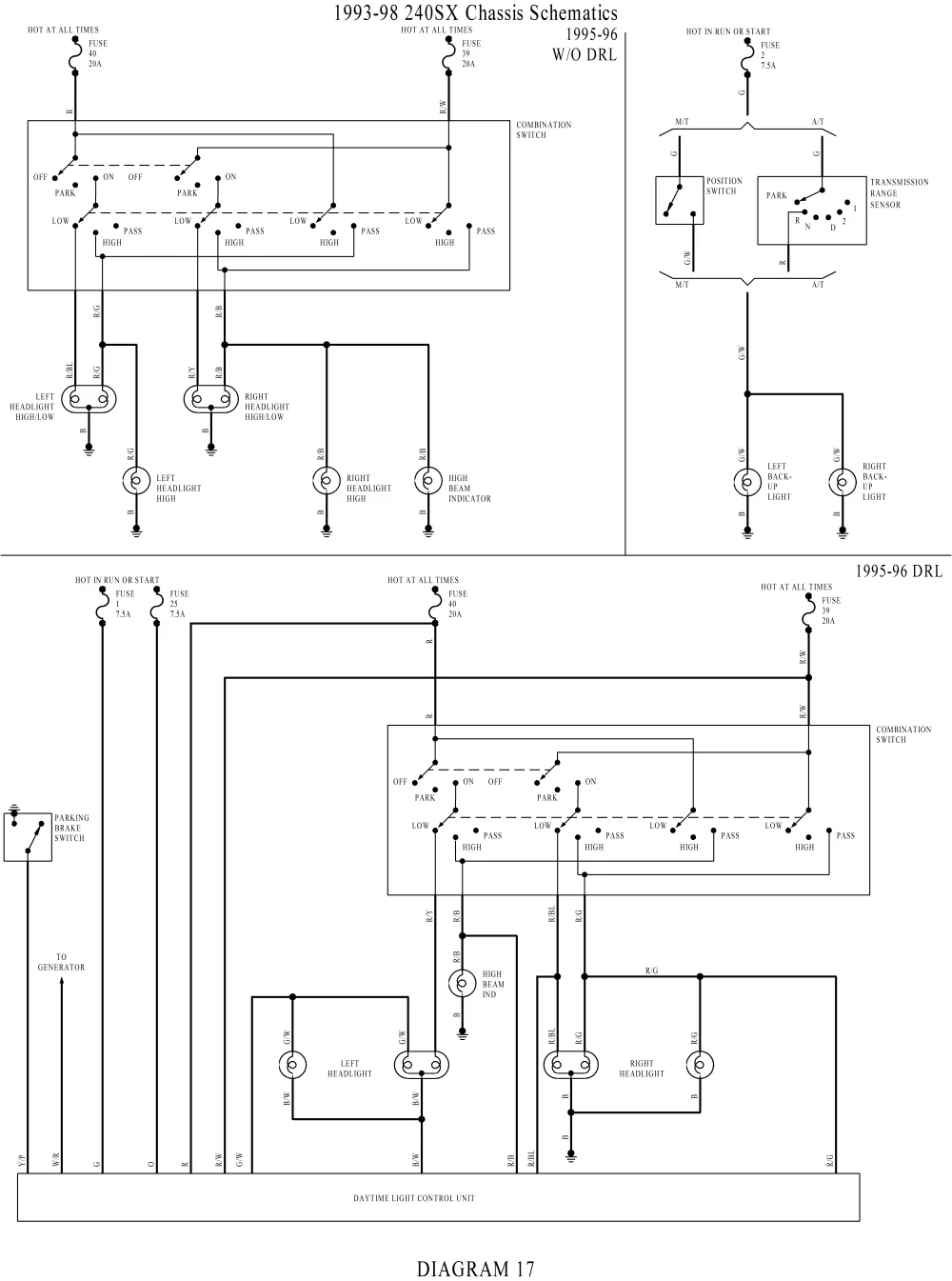 Diagram 1989 Nissan 240Sx Wiring Diagram Manual Original