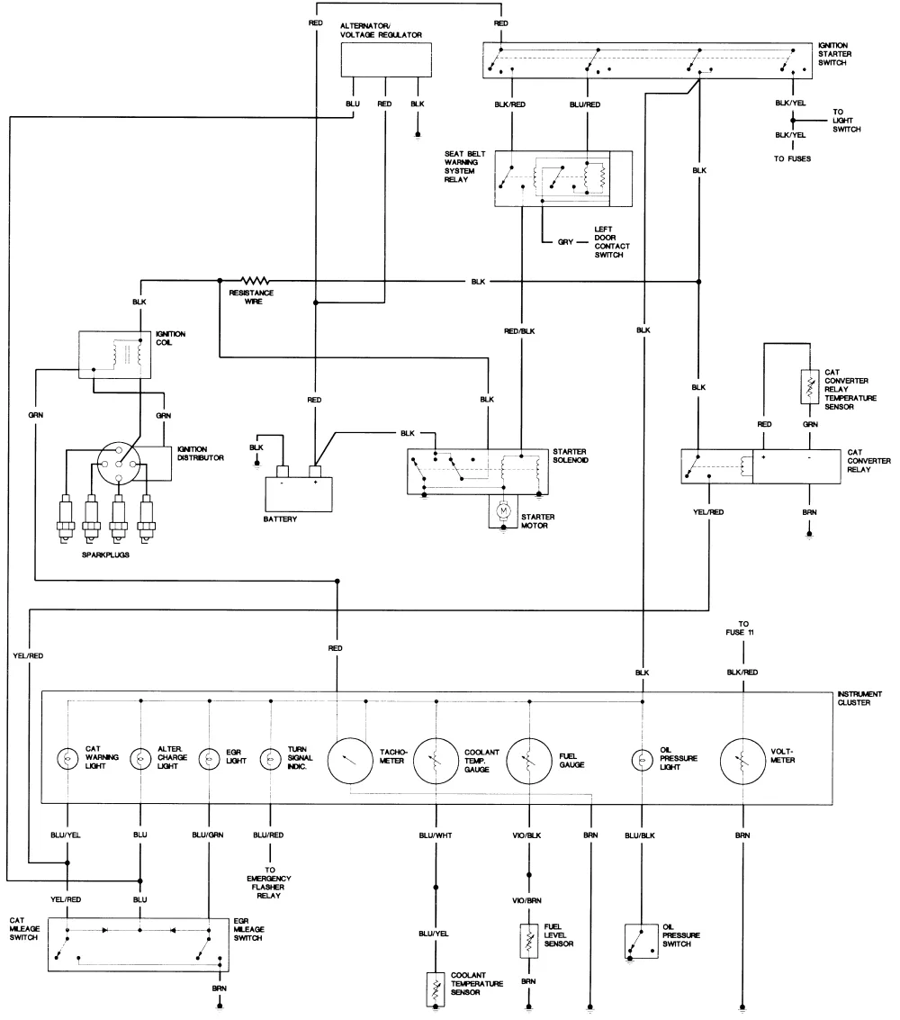 Diagram 1989 Volkswagen Cabriolet Scirocco Vanagon Electrical Wiring Diagrams