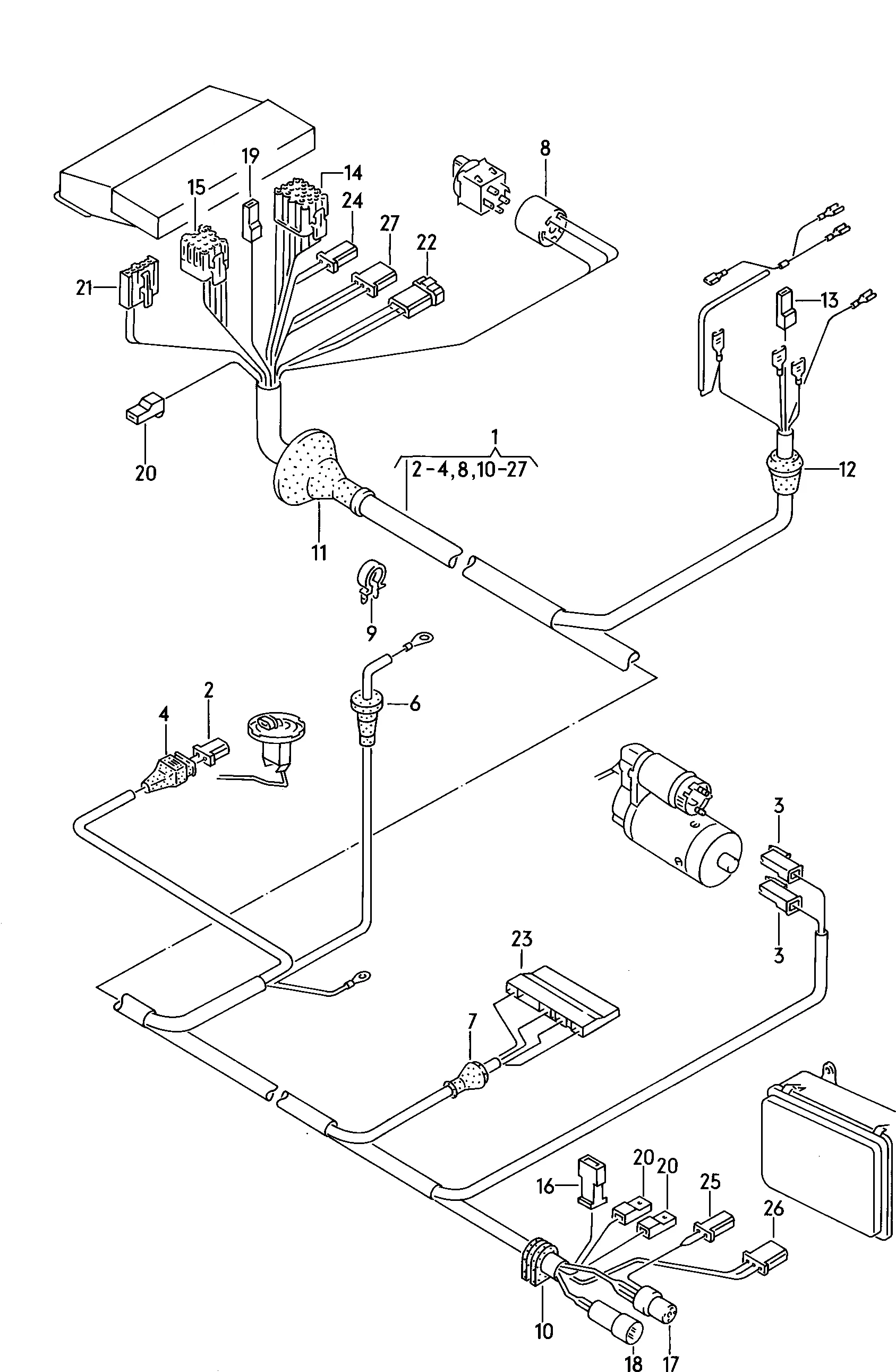 Diagram 1989 Volkswagen Cabriolet Scirocco Vanagon Electrical Wiring Diagrams Manual