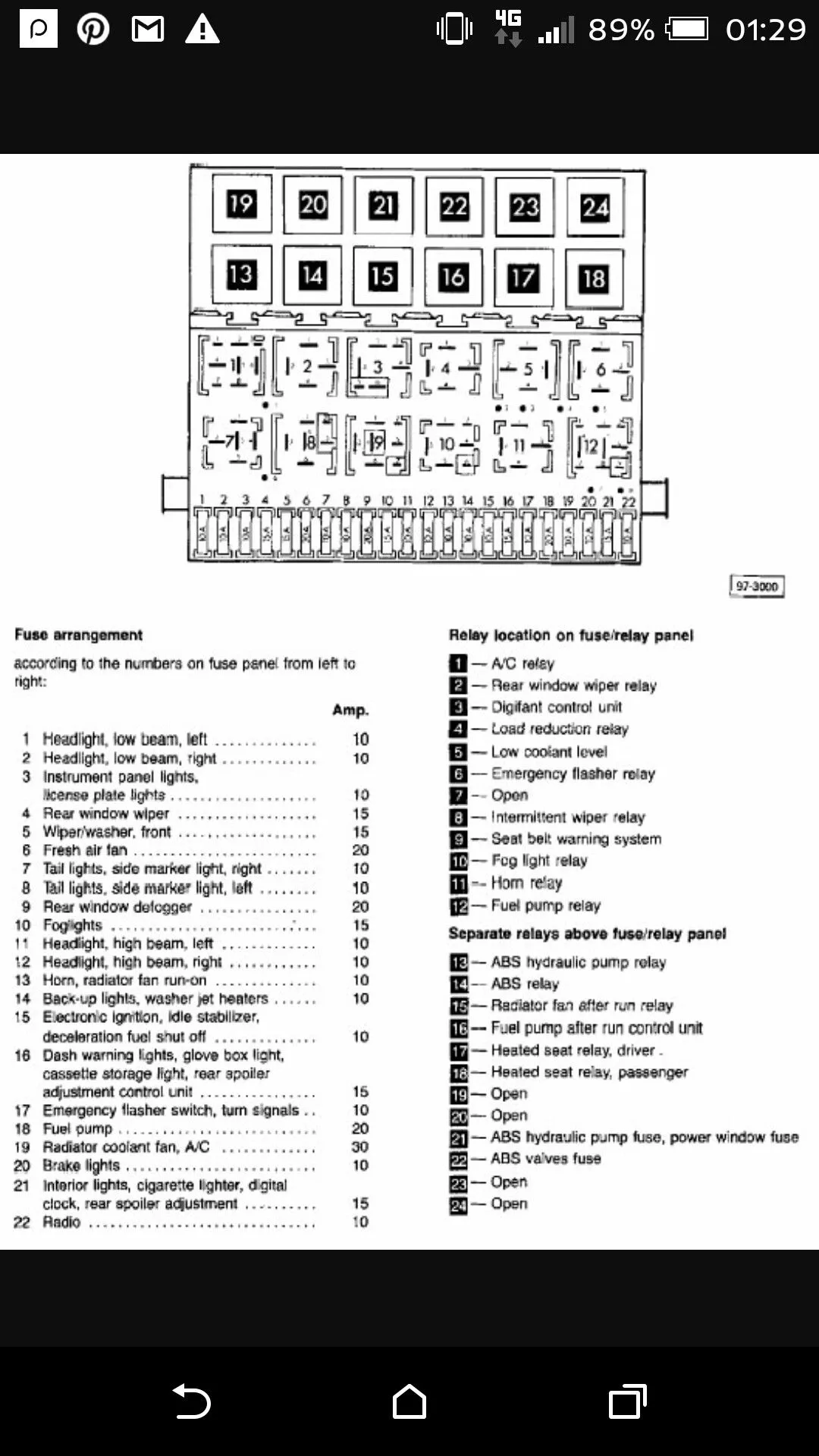 Diagram 1990 Corrado Fuse Box Diagram