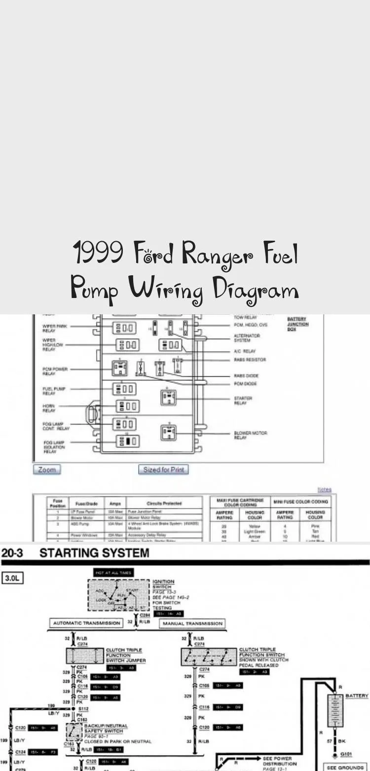 Diagram 1990 Ford Ranger Fuel Pump Wiring Diagram