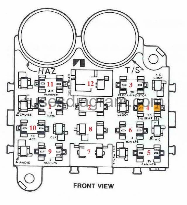 Diagram 1990 Jeep Wrangler Yj 4 Cylinder Fuse Box Diagram