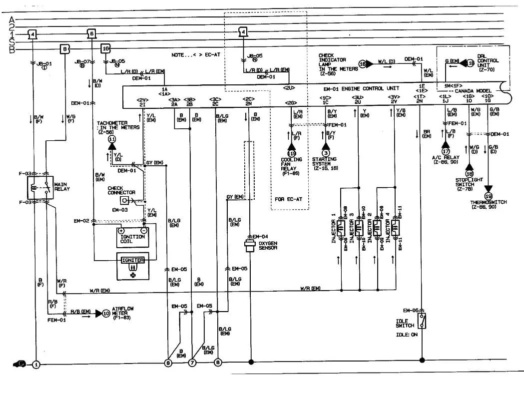 Diagram 1990 Mazda Mx6 Diagram