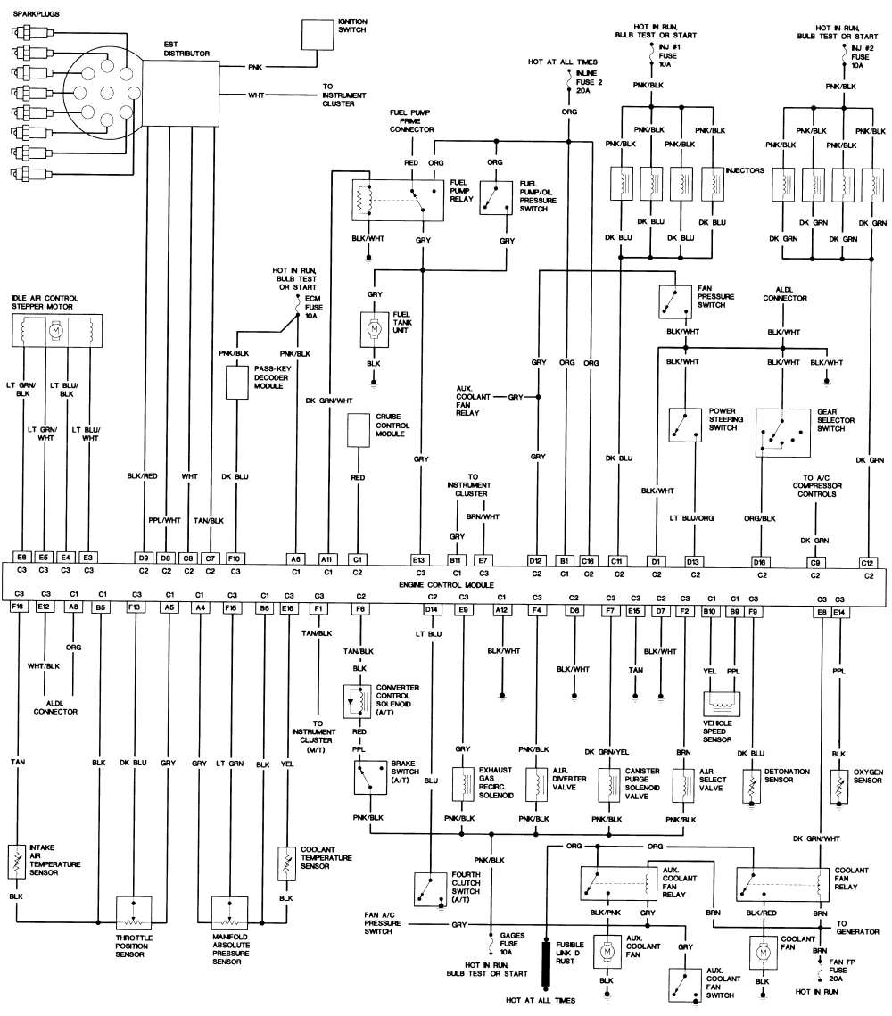 Diagram 1991 Chevy Camaro Wiring Diagrams