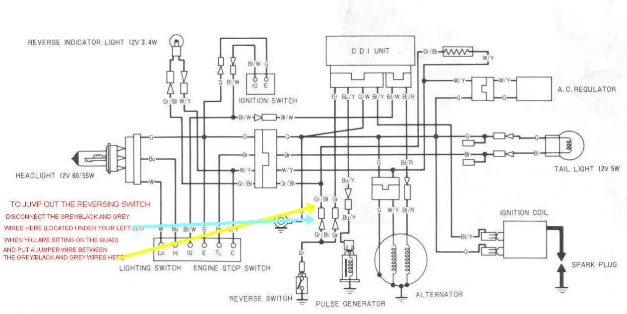 Diagram 1991 Trx 250X Wiring Diagram