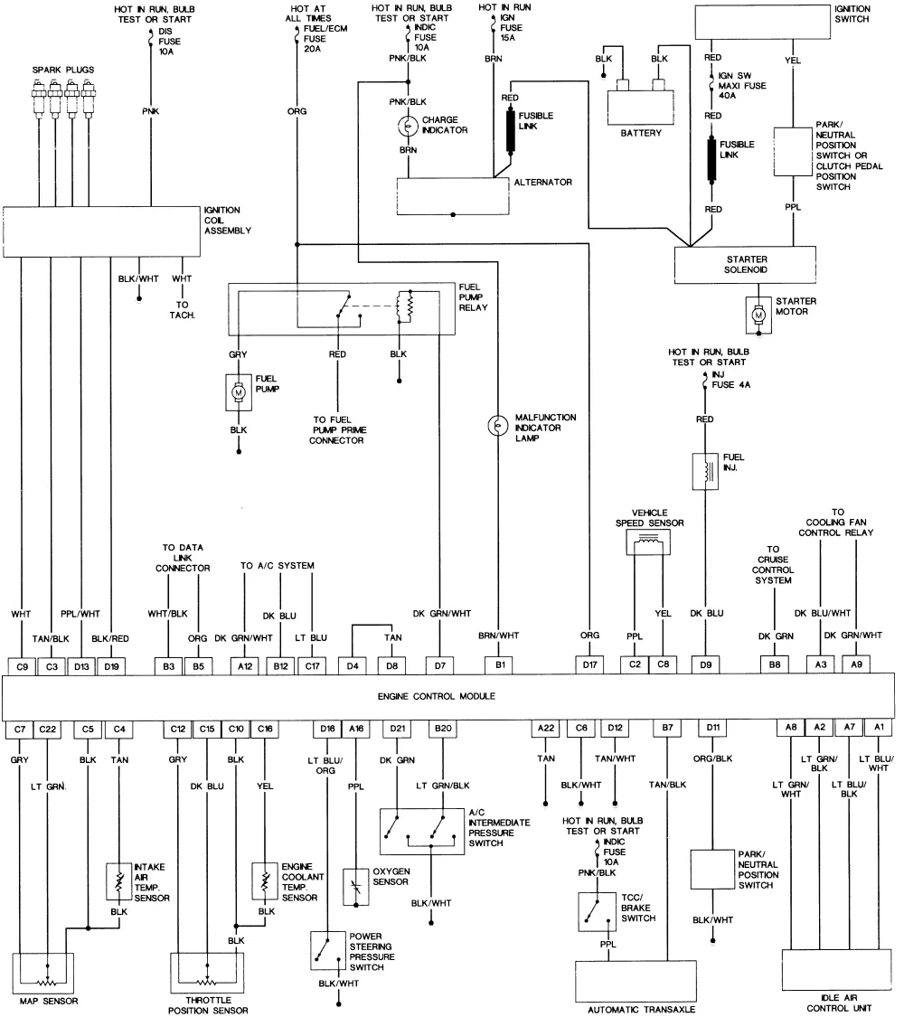 Diagram 1992 Chevrolet Lumina Wiring Diagrams