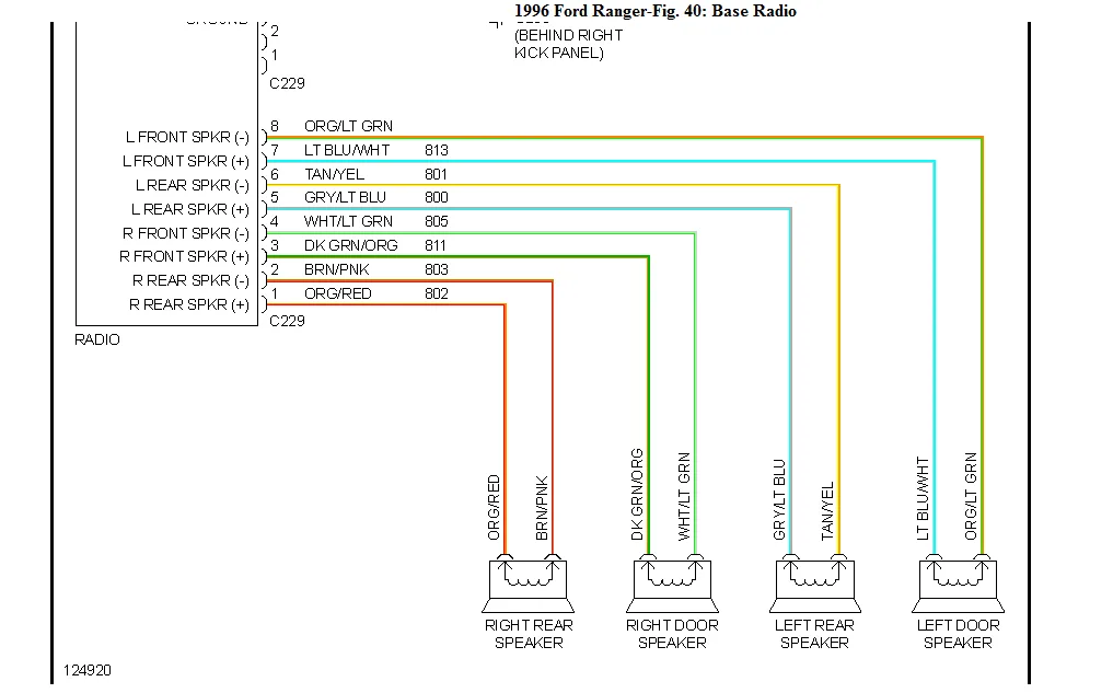 Diagram 1992 Ford Ranger Stereo Wiring Diagram