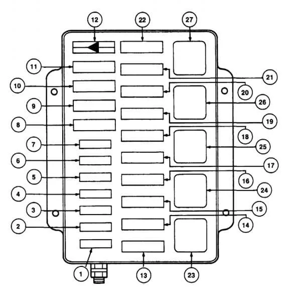Diagram 1992 Lincoln Continental Fuse Box Diagram