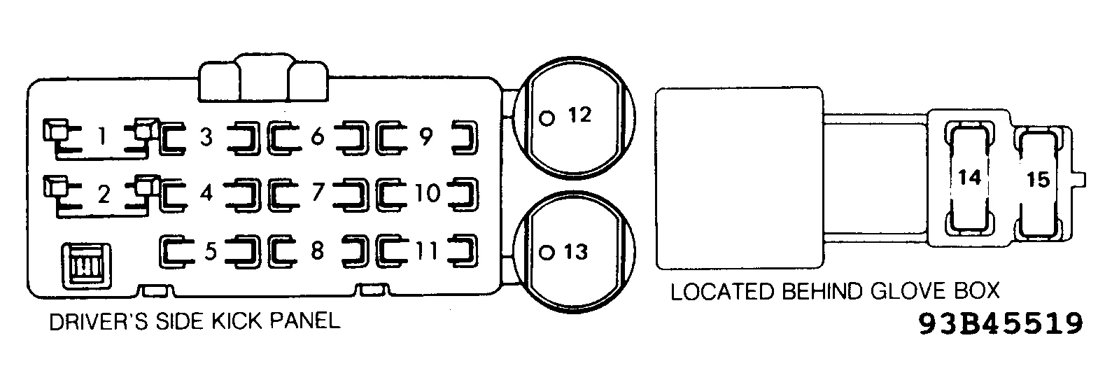 Diagram 1992 Toyota Pickup Fuse Box Diagram