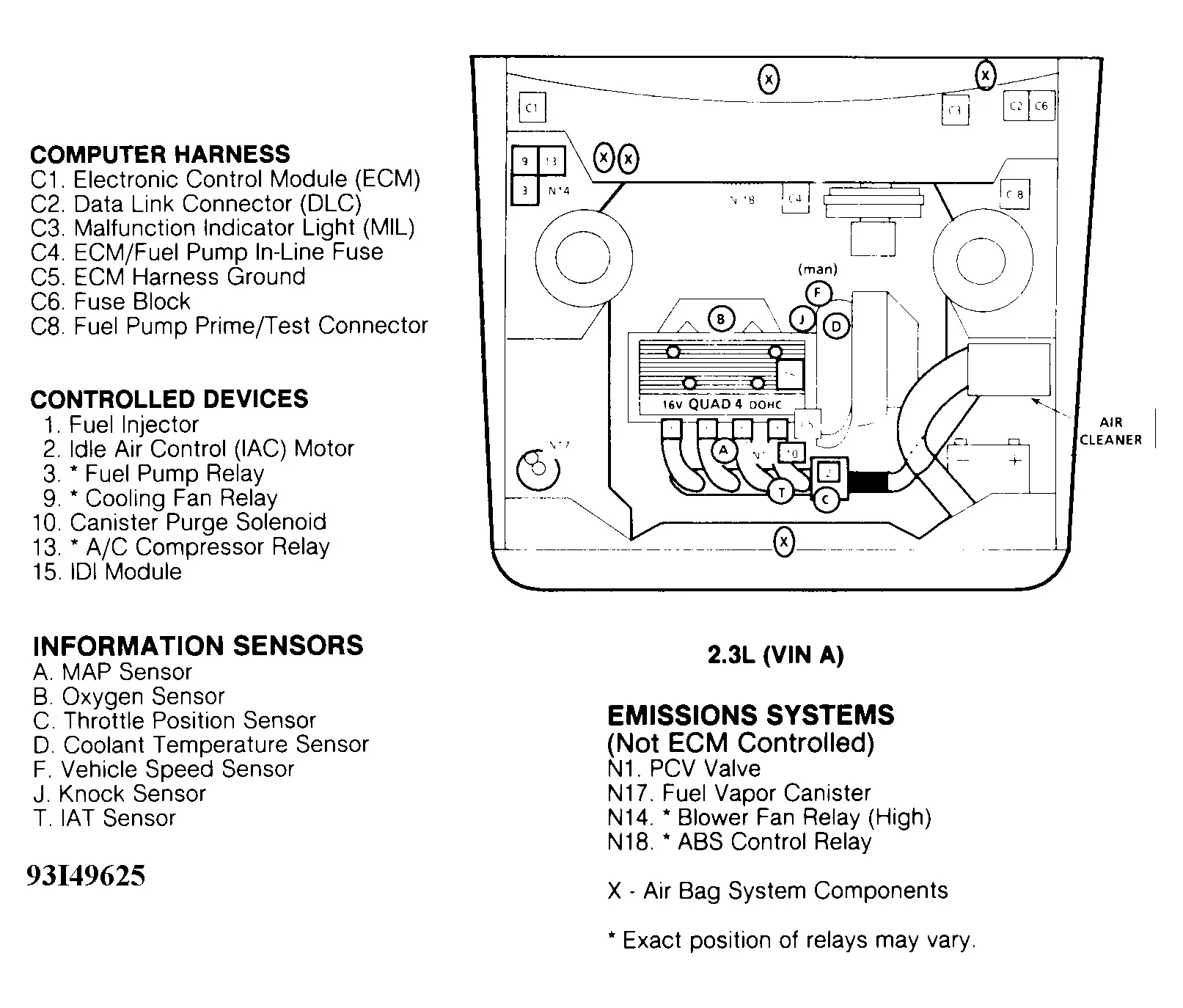 Diagram 1993 Chevy Corsica A C Diagram Wiring Schematic