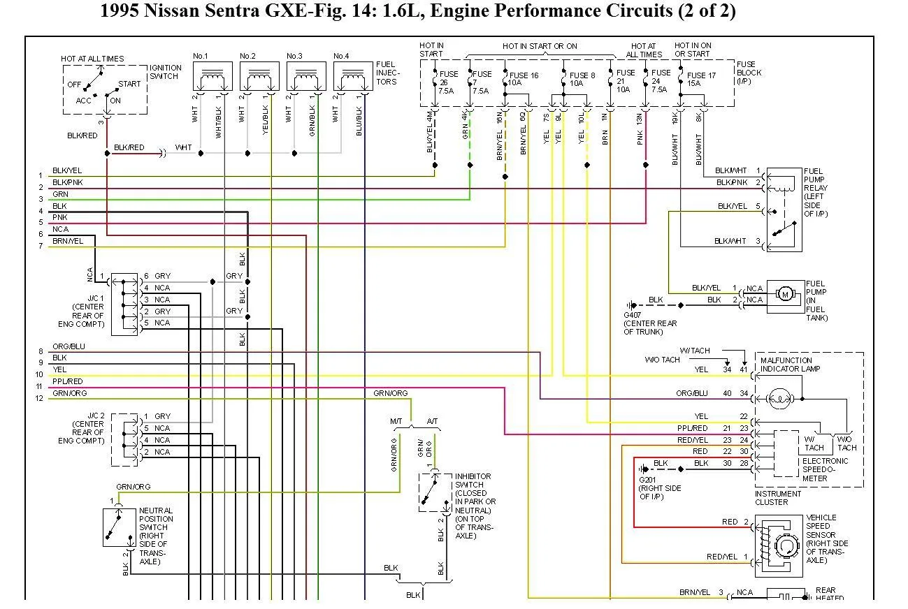 Diagram 1993 Nissan Stanza Altima Wiring Diagram Original