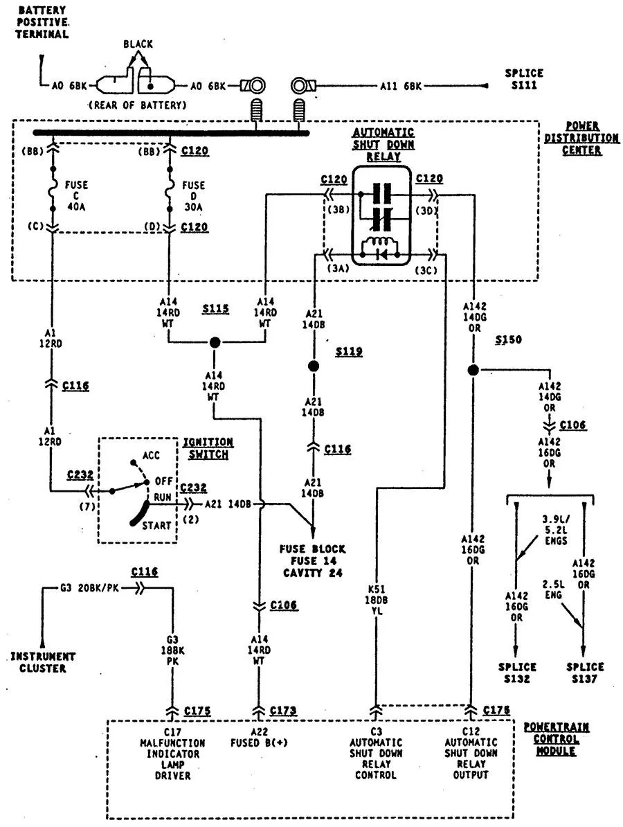 Diagram 1994 Dodge Ram 1500 Fuel Pump Wiring Diagram