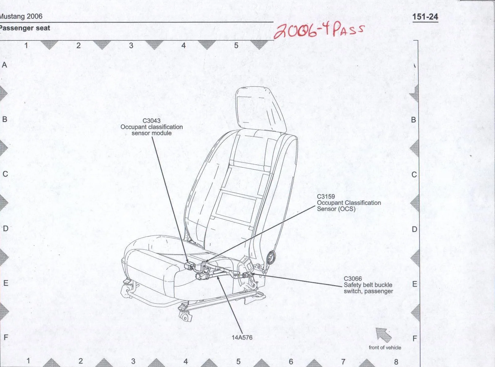 Diagram 1994 Mustang Power Seat Diagram