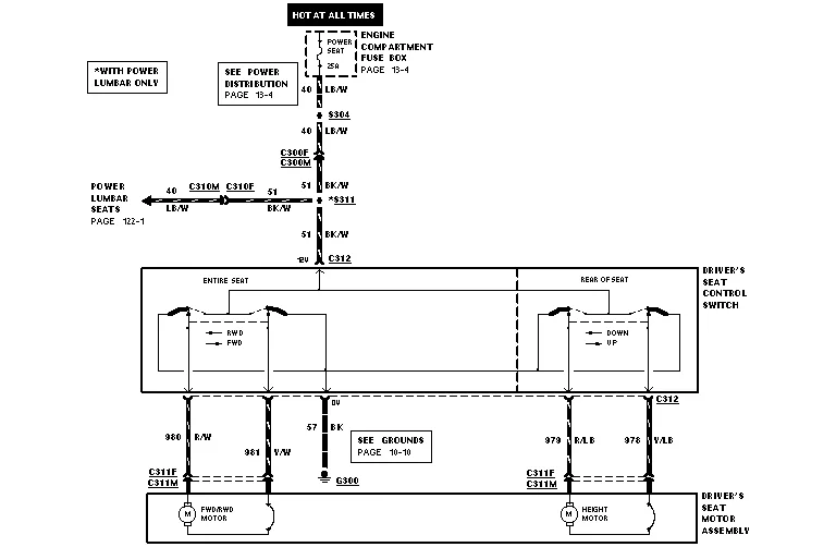 Diagram 1994 Mustang Power Seat Diagram