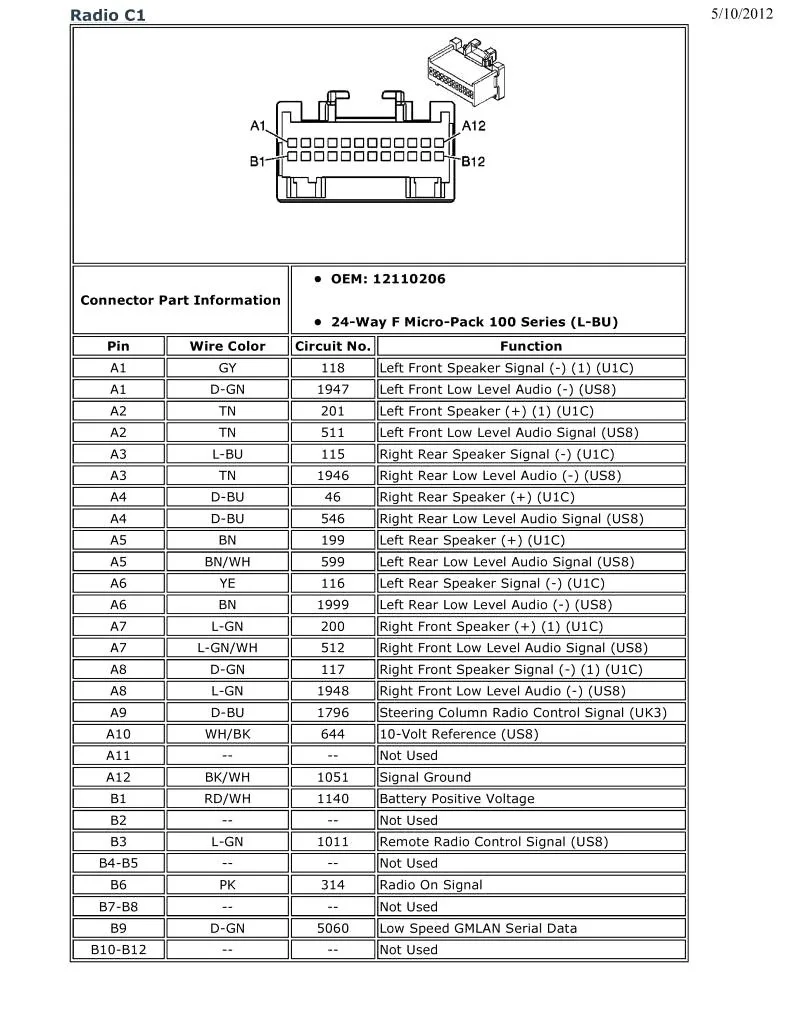 Diagram 1995 Chevy Suburban Radio Amplifier Diagram