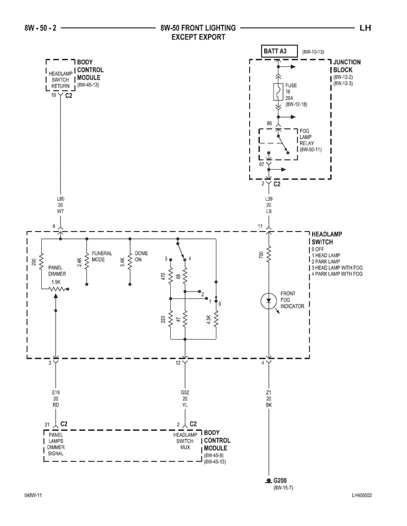 Diagram 1995 Chrysler Lhs Wiring Diagram