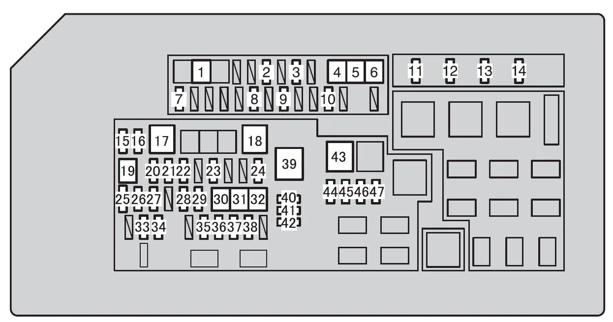 Diagram 1995 Toyota 4Runner Fuse Box Diagram