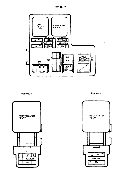 Diagram 1995 Toyota Pickup Fuse Box Diagram