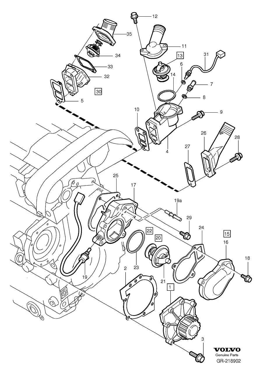 Diagram 1995 Volvo 2 4 Engine Cooling Hose Diagram